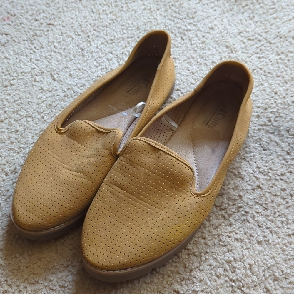 Cliffs by White Mountain Mustard Yellow Slip On Loafers
